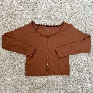 Ribbed Button Shirt